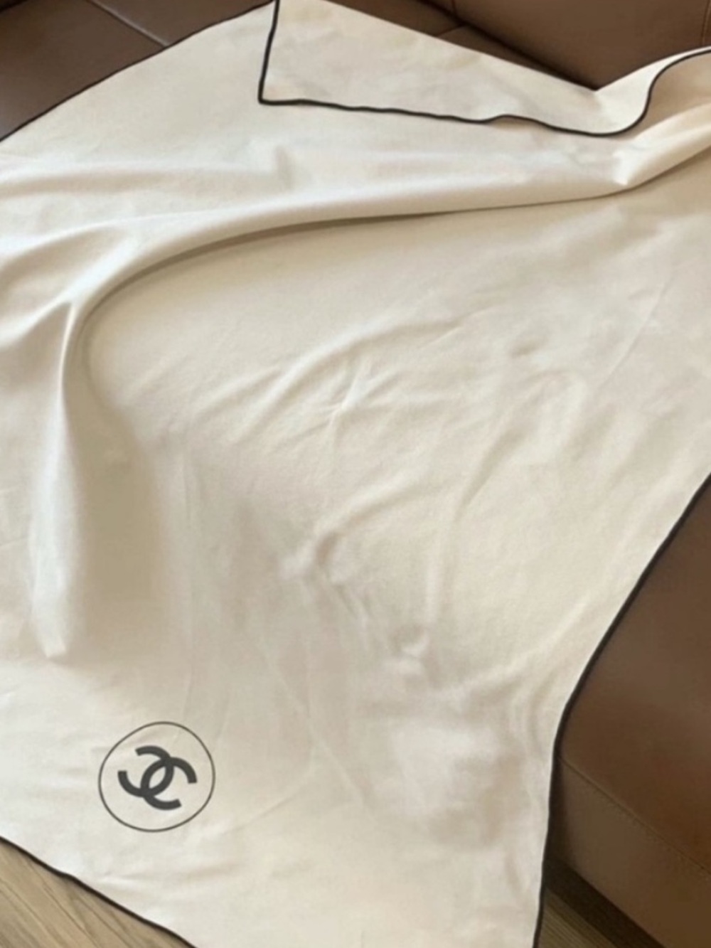 Chanel beauty gift travel blanket